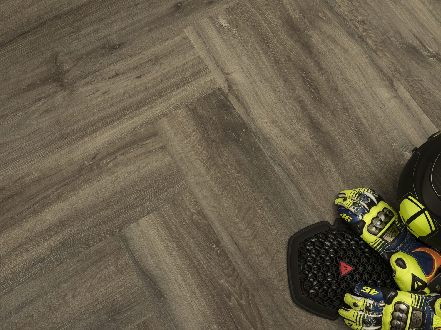 Кварцвиниловая плитка FineFloor замковая Gear Дуб Дипхольц FF-1815 венгерская елка 1326×204×5